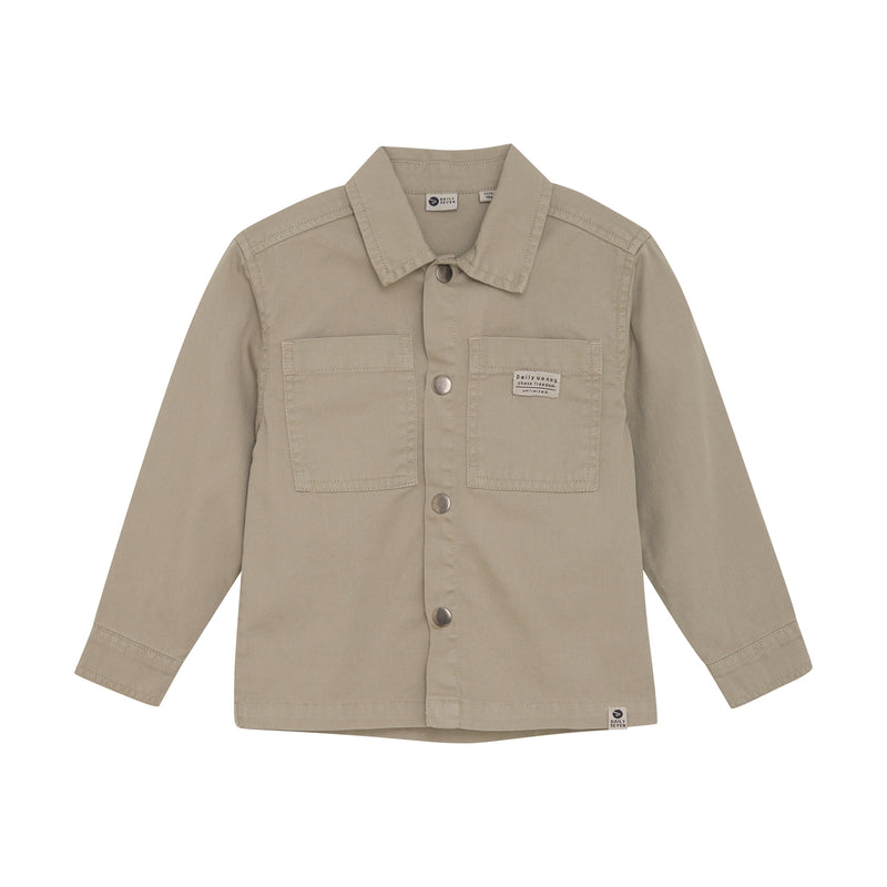 Jongens Twill Jacket  van Daily7 in de kleur Desert Olive in maat 128.