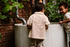 Jongens Shirt Jacket Structure van Daily7 in de kleur Latte Sand in maat 128.