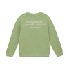 Jongens Sweater Textprint van Daily7 in de kleur Tendril in maat 128.