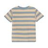 Jongens T-shirt Stripe van Daily7 in de kleur Ashley Blue in maat 128.