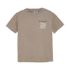 Jongens T-shirt Print van Daily7 in de kleur Desert Olive in maat 128.