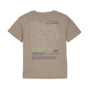 Jongens T-shirt Print van Daily7 in de kleur Desert Olive in maat 128.