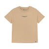 Jongens T-shirt Structure Print van Daily7 in de kleur Latte Sand in maat 128.