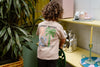 Jongens T-shirt Structure Print van Daily7 in de kleur Latte Sand in maat 128.