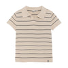 Jongens Knitted Polo van Daily7 in de kleur Sandshell in maat 128.