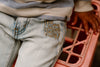 Jongens 2700 Skinny Fit Print Jeans van Daily7 in de kleur Used Light Denim in maat 128.