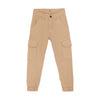 Jongens Cargo Twill Pants van Daily7 in de kleur Latte Sand in maat 128.