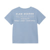 Jongens T-shirt Structure Print van Daily7 in de kleur Ashley Blue in maat 128.