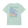 Jongens T-shirt Backprint van Daily7 in de kleur Aqua Foam in maat 128.