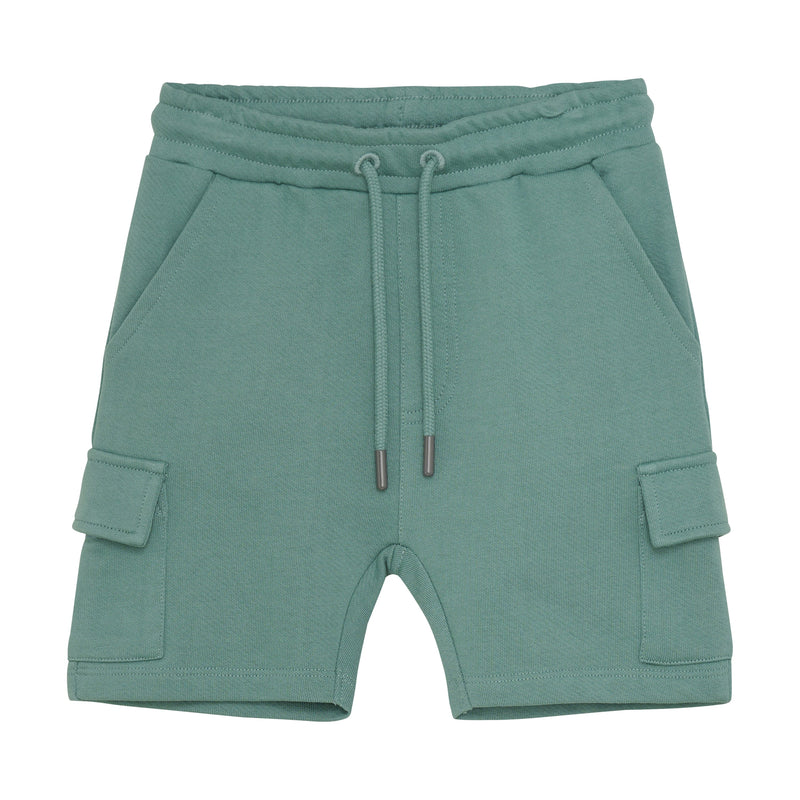 Jongens Cargo Shorts van Daily7 in de kleur Ocean Green  in maat 128.
