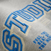 Jongens Oversized Sweater Artwork van Daily7 in de kleur Medium Grey Melange in maat 128.