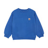 Jongens Oversized Sweater Textprint van Daily7 in de kleur Dusty Kobalt in maat 128.