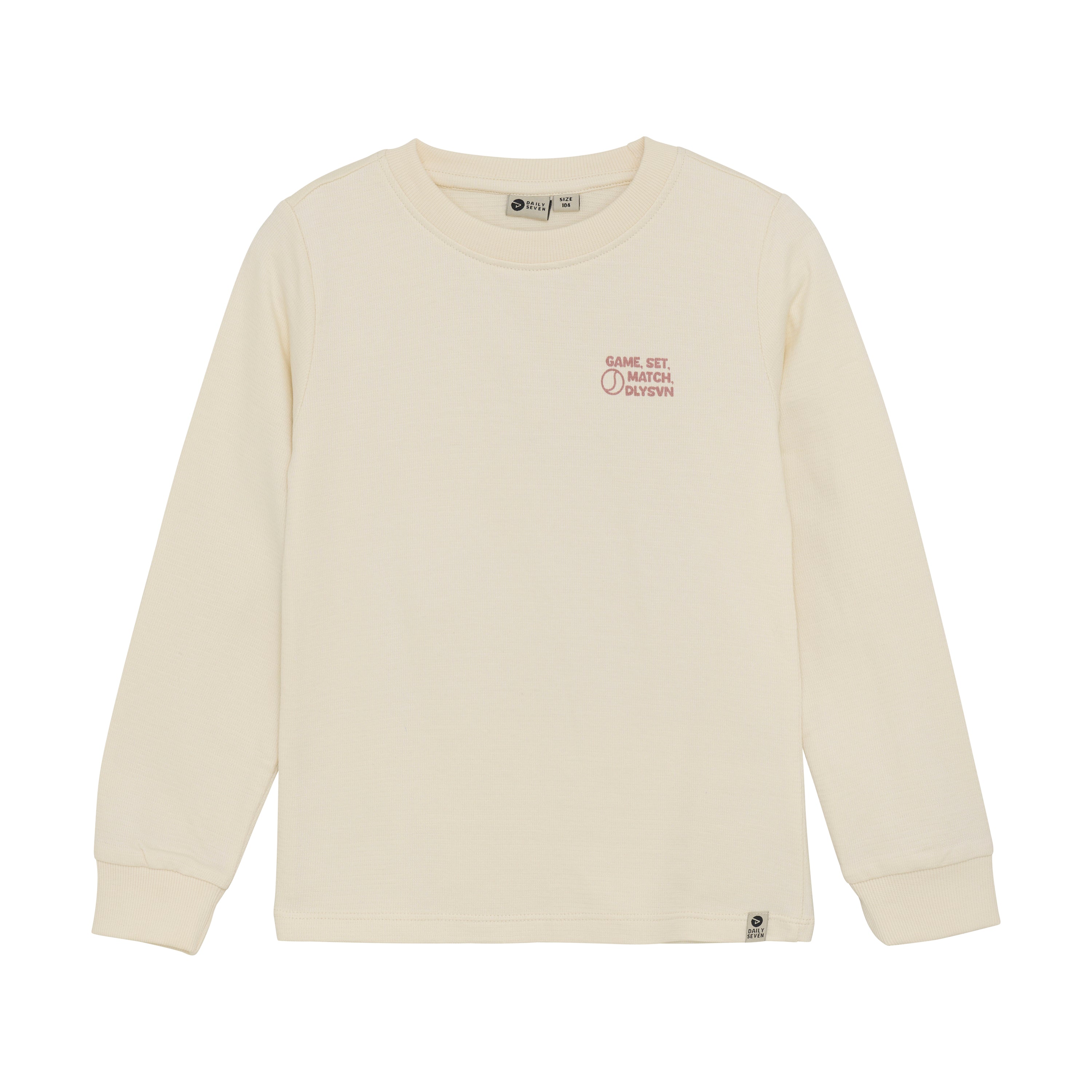 Jongens T-shirt Longsleeve Artwork van Daily7 in de kleur Off White in maat 128.