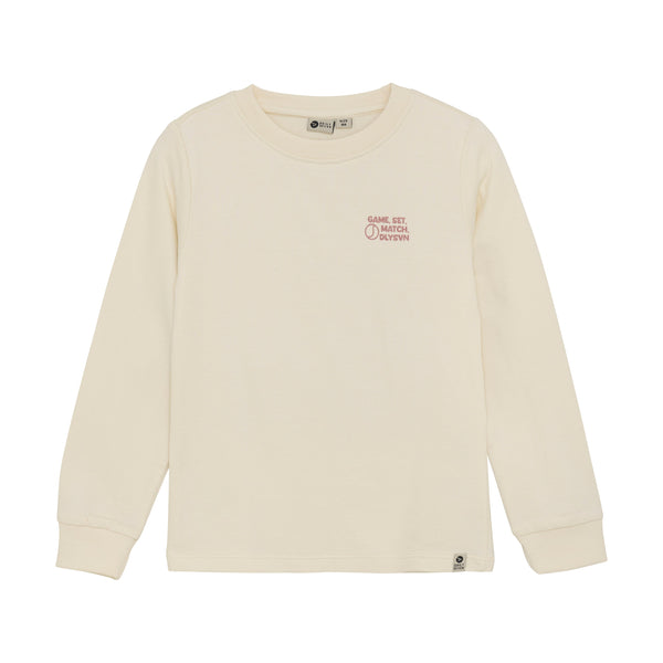 Jongens T-shirt Longsleeve Artwork van Daily7 in de kleur Off White in maat 128.