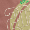 Jongens T-shirt Backprint van Daily7 in de kleur Burlwood  in maat 128.