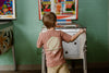 Jongens T-shirt Backprint van Daily7 in de kleur Burlwood  in maat 128.