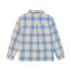 Jongens Shirt Check Print van Daily7 in de kleur Dusty Kobalt in maat 128.