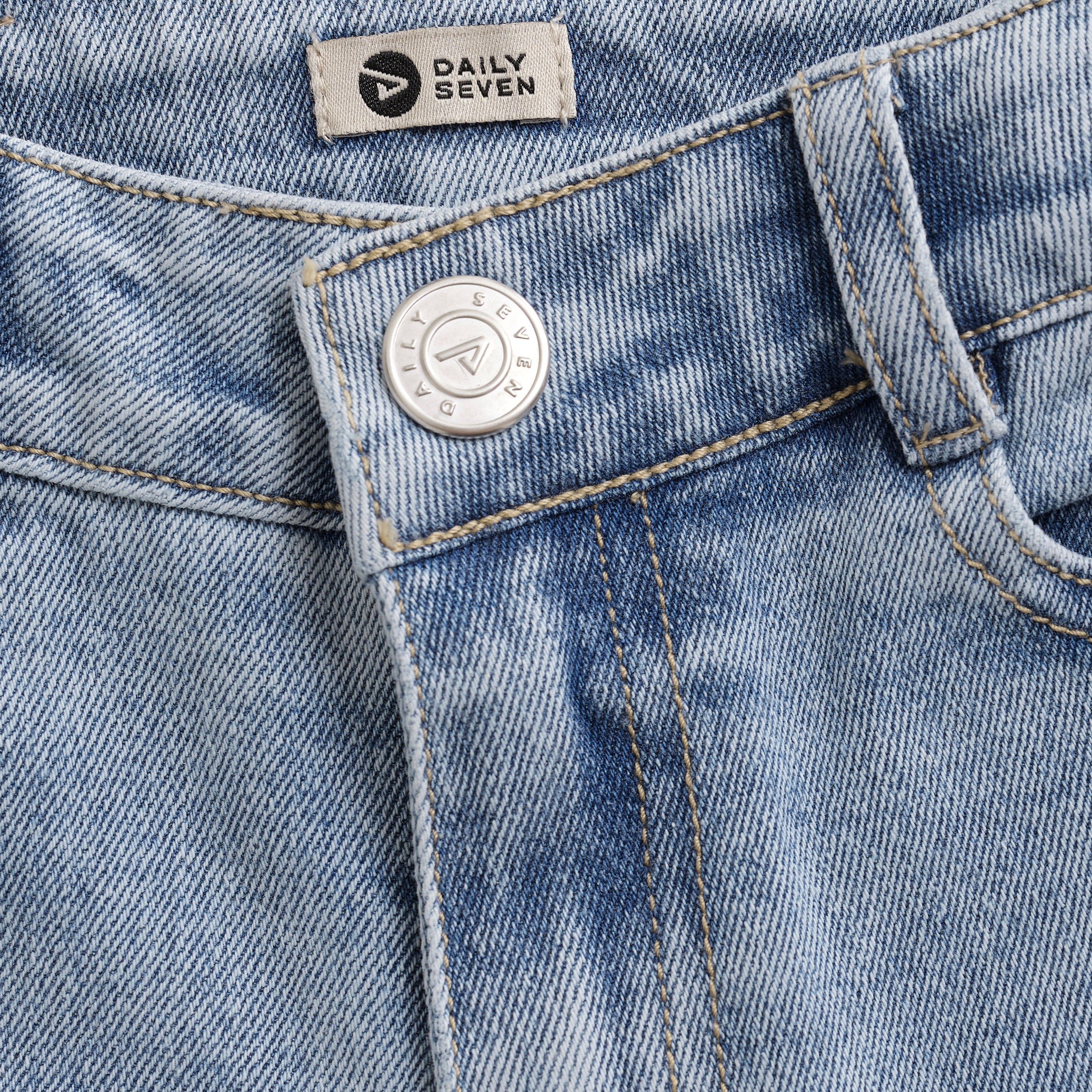 Jongens Jeans Relaxed Fit  van Daily7 in de kleur Denim in maat 128.