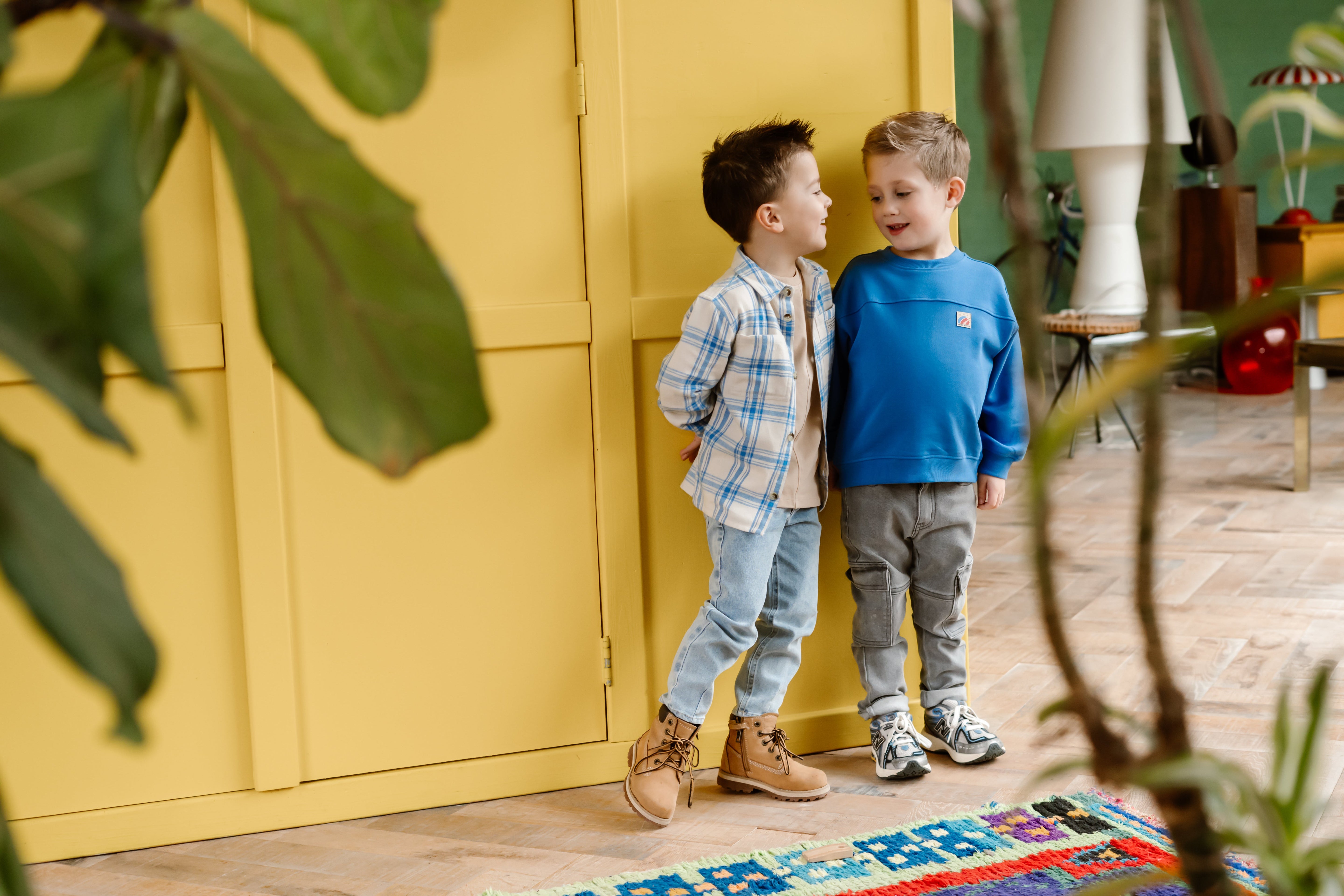 Jongens Jeans Relaxed Fit  van Daily7 in de kleur Denim in maat 128.