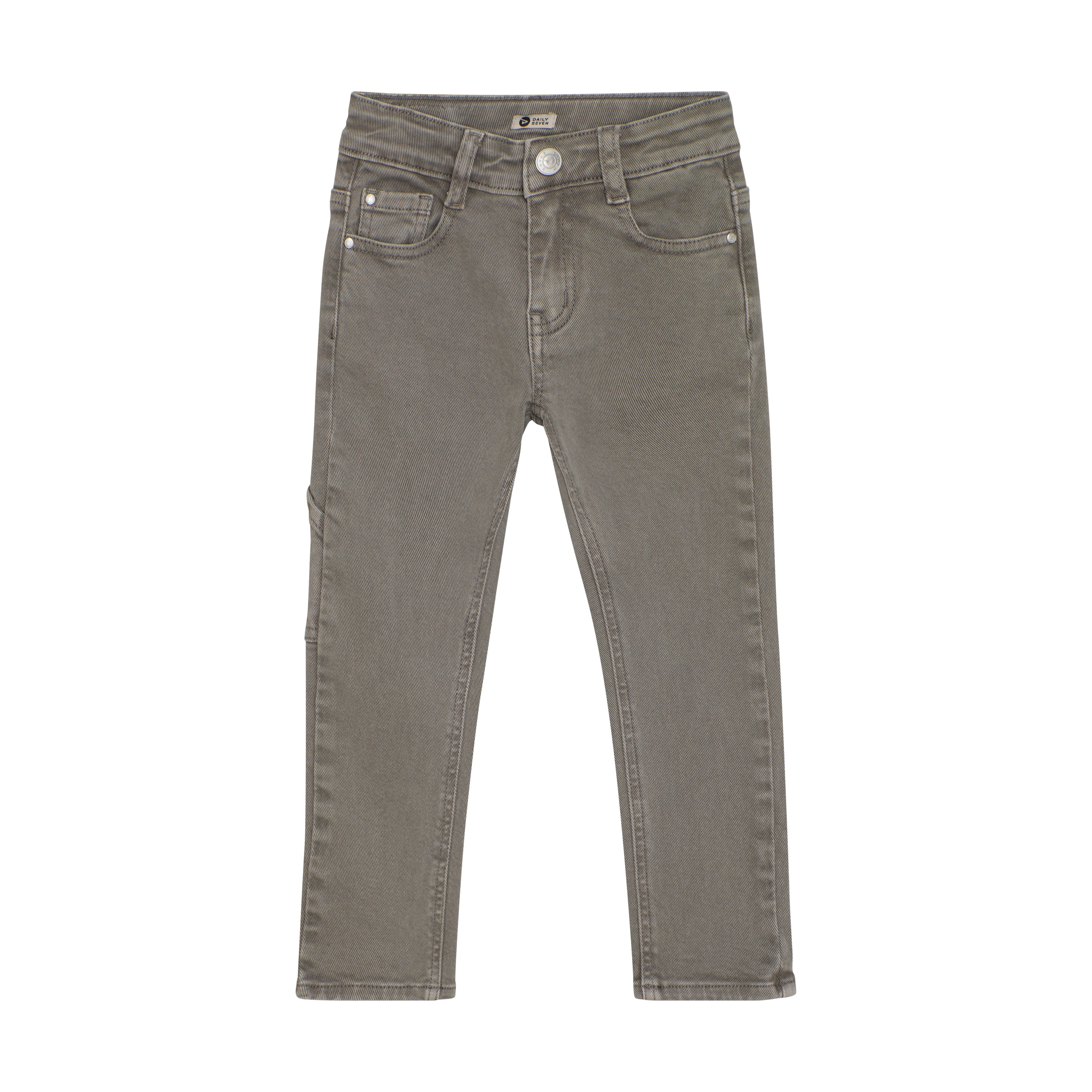 Jongens Coloured Pants Wide Fit van Daily7 in de kleur Grey in maat 128.