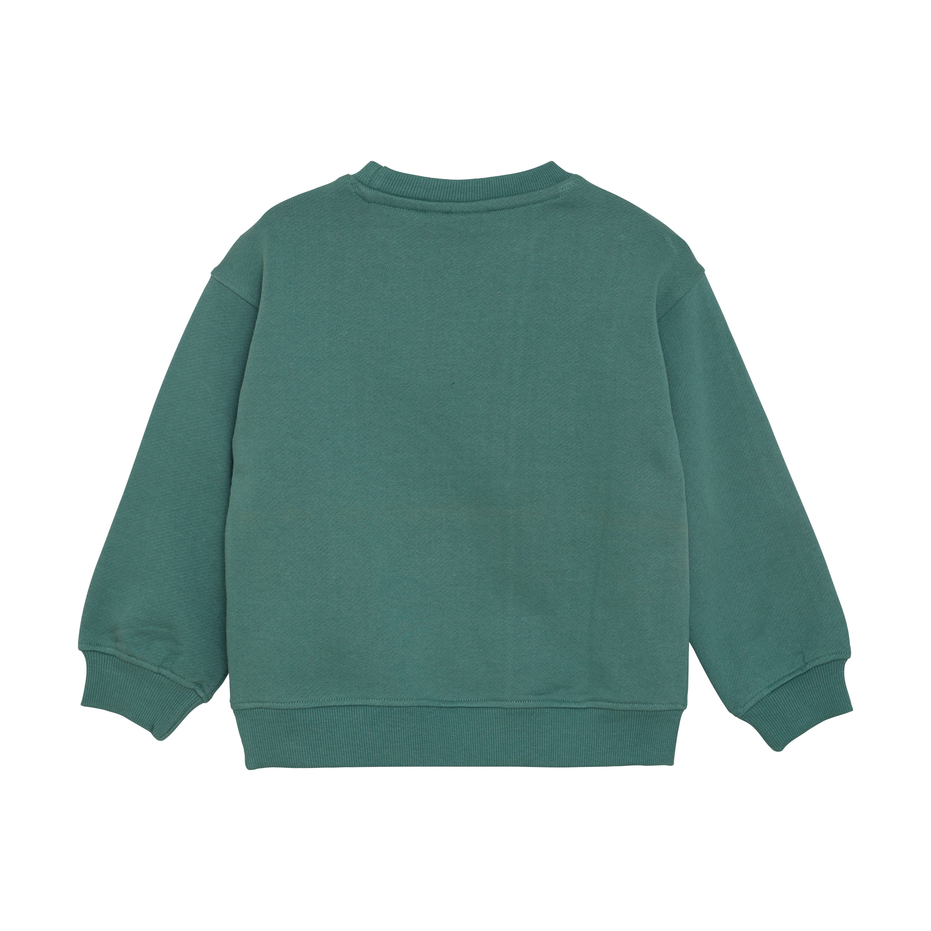 Jongens Oversized Sweater Artwork van Daily7 in de kleur Blue Spruce in maat 128.