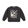 Jongens Oversized Sweater Daily Seven van Daily7 in de kleur Dark Grey Melange in maat 128.