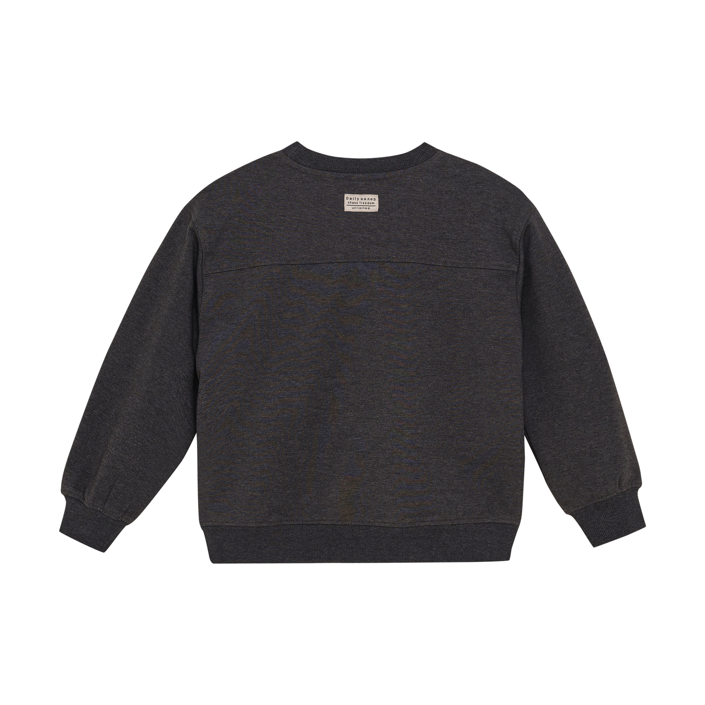Jongens Oversized Sweater Daily Seven van Daily7 in de kleur Dark Grey Melange in maat 128.