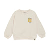 Jongens Oversized Sweater Backprint van Daily7 in de kleur Sandshell in maat 128.