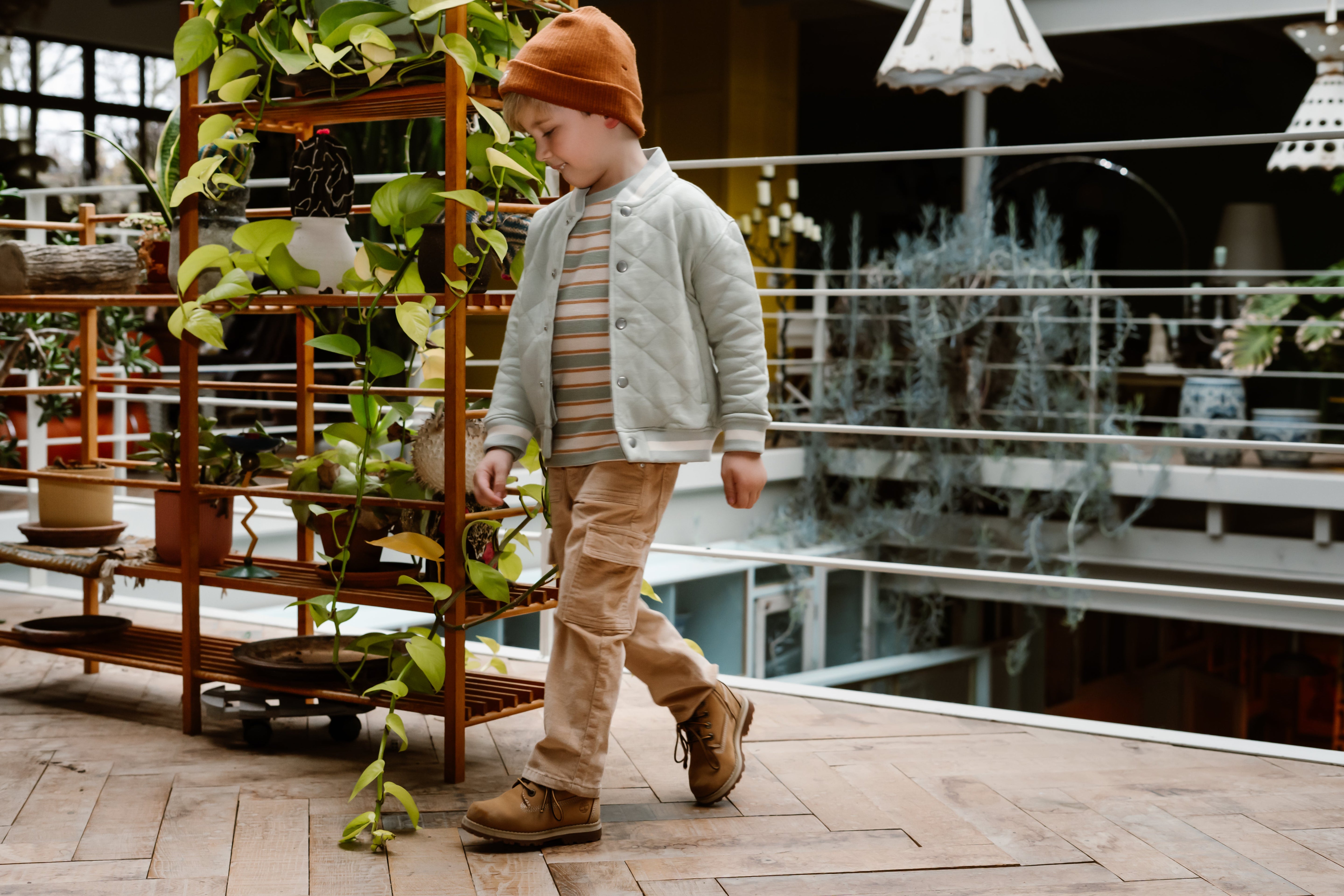 Jongens Corduroy Pants van Daily7 in de kleur Light Chestnut in maat 128.