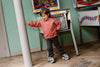 Jongens Canvas Parachute Pants van Daily7 in de kleur Thunderstorm in maat 128.