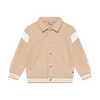 Jongens Oversized Bomberjacket van Daily7 in de kleur Latte Sand in maat 128.