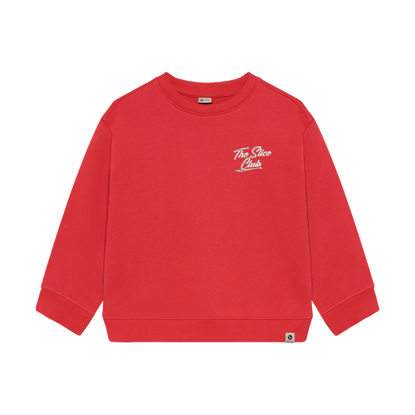 Jongens Oversized Sweater Slice Club van Daily7 in de kleur Chrysanthemum in maat 128.