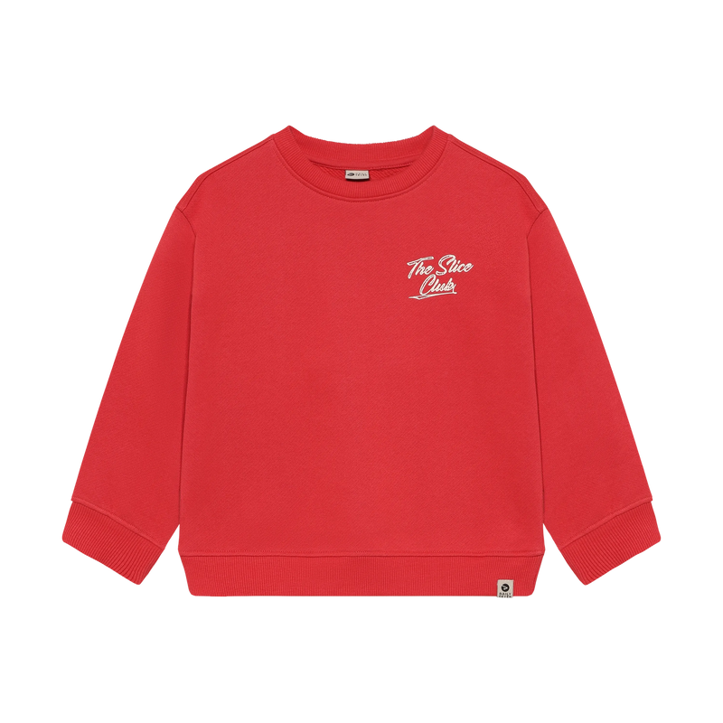 Jongens Oversized Sweater Slice Club van Daily7 in de kleur Chrysanthemum in maat 128.