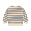 Jongens Oversized Sweater Big Stripe van Daily7 in de kleur Sandshell in maat 128.