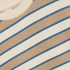 Jongens Oversized Sweater Big Stripe van Daily7 in de kleur Sandshell in maat 128.