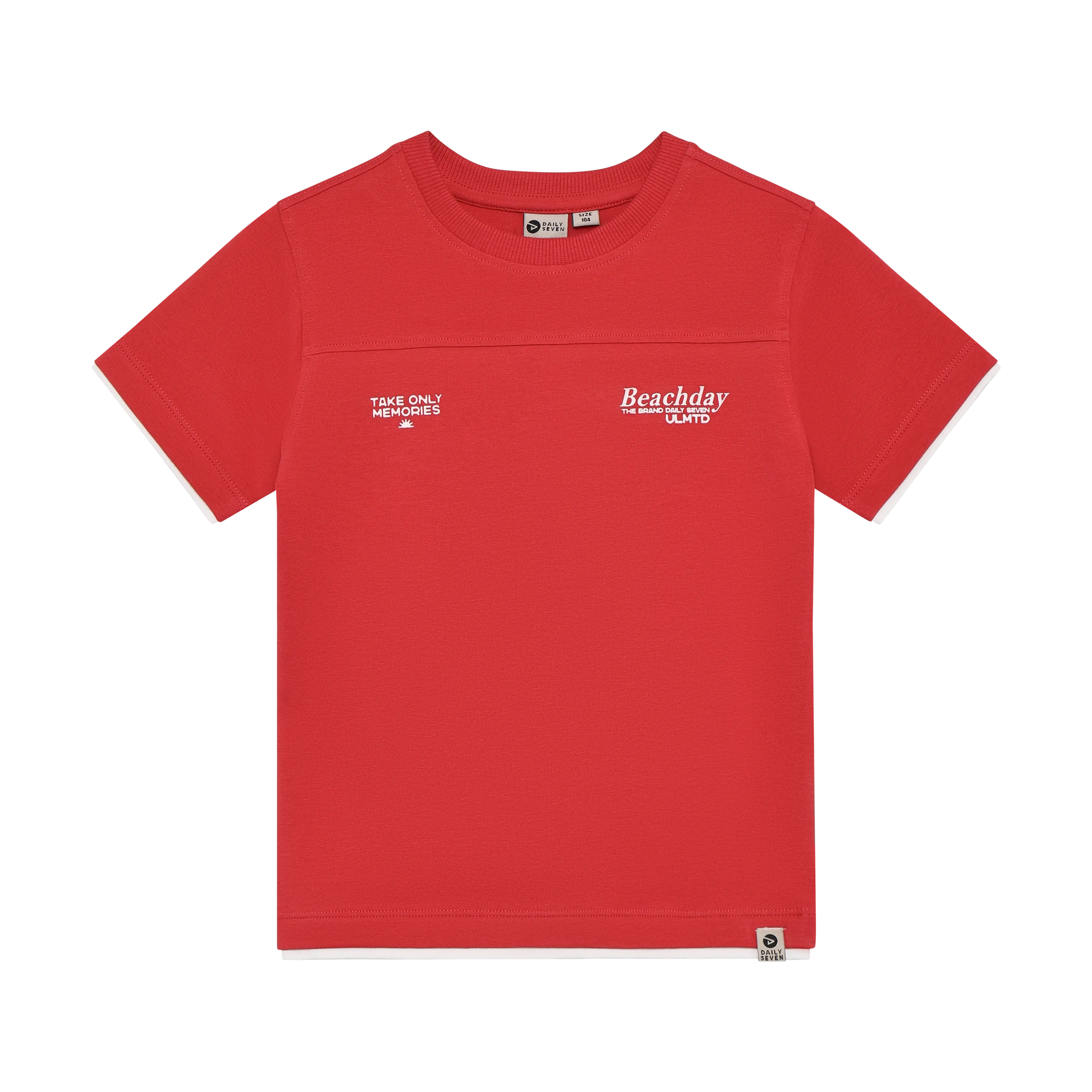 Jongens T-shirt Print van Daily7 in de kleur Chrysanthemum in maat 128.