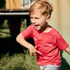 Jongens T-shirt Print van Daily7 in de kleur Chrysanthemum in maat 128.