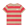 Jongens T-shirt Big Stripe van Daily7 in de kleur Chrysanthemum in maat 128.