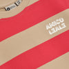 Jongens T-shirt Big Stripe van Daily7 in de kleur Chrysanthemum in maat 128.