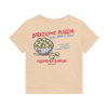 Jongens T-shirt Backprint van Daily7 in de kleur Latte Sand in maat 128.