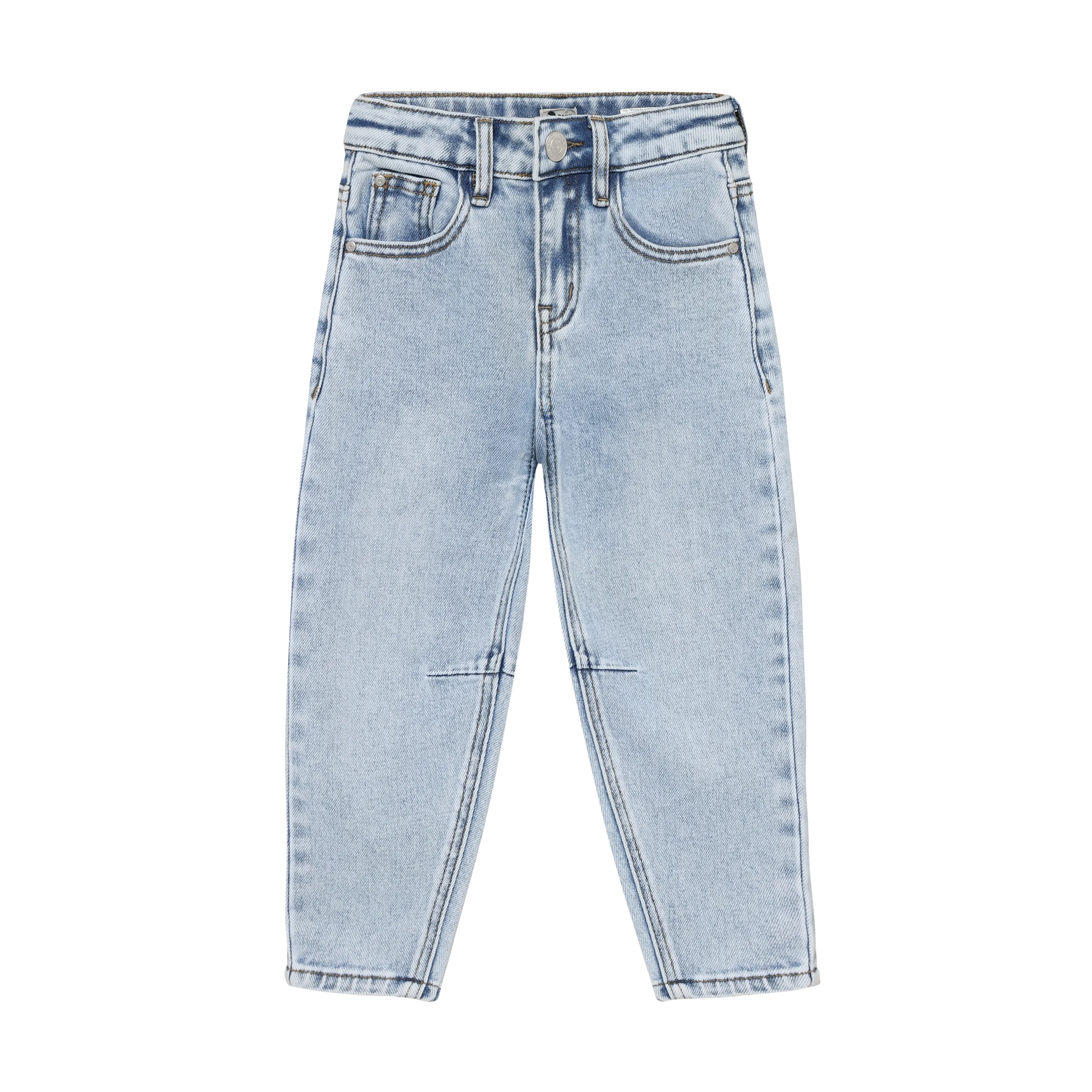 Jongens Denim Barrel Fit van Daily7 in de kleur Blue Denim in maat 128.
