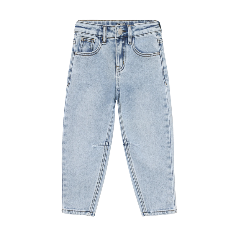Jongens Denim Barrel Fit van Daily7 in de kleur Blue Denim in maat 128.