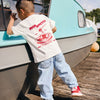 Jongens Denim Barrel Fit van Daily7 in de kleur Blue Denim in maat 128.
