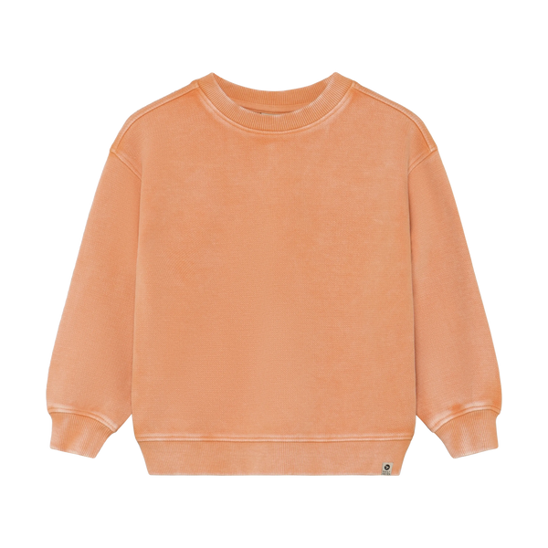 Jongens Oversized Sweater Backprint van Daily7 in de kleur Sandstone in maat 128.
