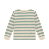 Jongens T-shirt Longsleeve Stripe van Daily7 in de kleur Green Milieu in maat 128.