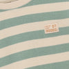 Jongens T-shirt Longsleeve Stripe van Daily7 in de kleur Green Milieu in maat 128.