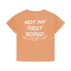 Jongens T-shirt Backprint van Daily7 in de kleur Sandstone in maat 128.