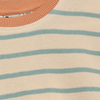 Jongens Oversized T-shirt Stripe van Daily7 in de kleur Sandshell in maat 128.
