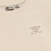 Jongens T-shirt Basic van Daily7 in de kleur Sandshell in maat 128.