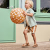 Jongens T-shirt Basic van Daily7 in de kleur Sandshell in maat 128.
